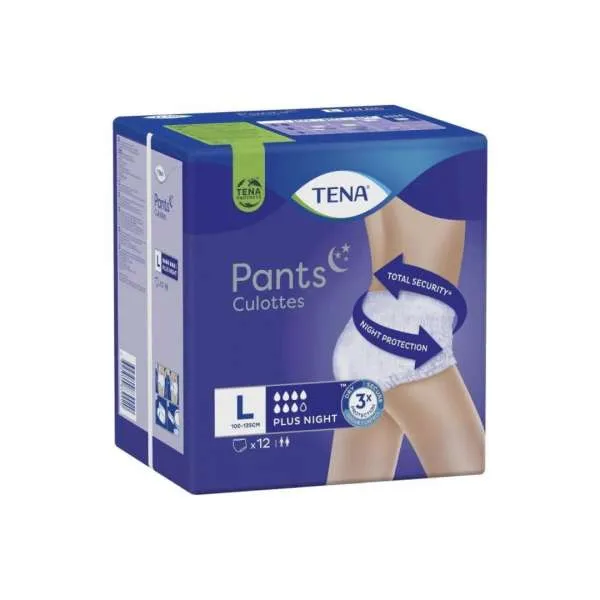 TENA ULOSCI PANTS PLUS NIGHT L 4*12P 